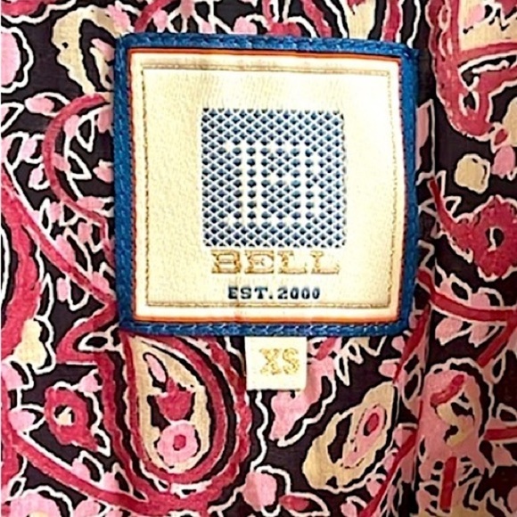 Bell by Alicia Bell Evelyn Smocked Silk Blend Voile Pink Paisley Mini Dress NWOT - Picture 3 of 8